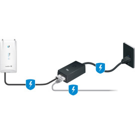 POWER ADAPTER UBIQUITI POE 48V 500mA GIGABIT (POE-48-24W-G)