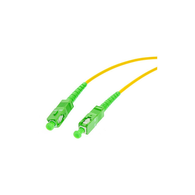 PATCHCORD ŚWIATŁOWODOWY SM 1M SIMPLEX 9/125, SC/APC-SC/APC 3MM