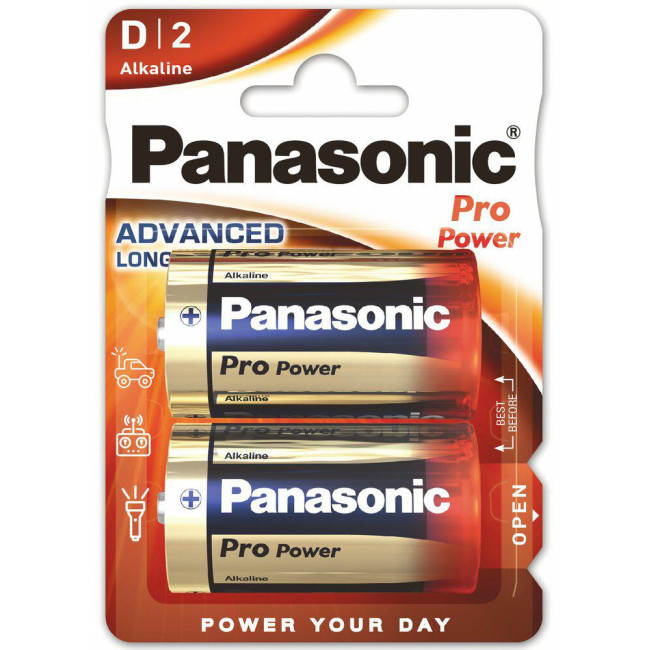 Bateria D / LR20 PANASONIC PRO POWER (blister 2 szt.)