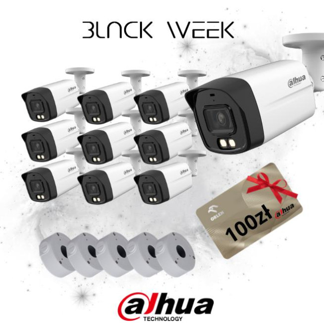 KAMERA HDCVI DAHUA HAC-HFW1200TLM-IL-A-0360B-S6 Opakowanie zbiorcze 10 szt Adapter 5szt + gratis