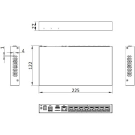 Rejestrator IP Hilook by Hikvision 8 kanałowy 4MP SSD-NVR-4MP/8P (1T)