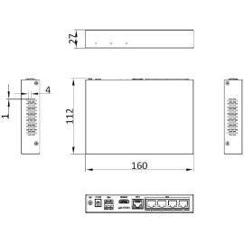 Rejestrator IP Hilook by Hikvision 4 kanałowy 4MP SSD-NVR-4MP/4P (1T)