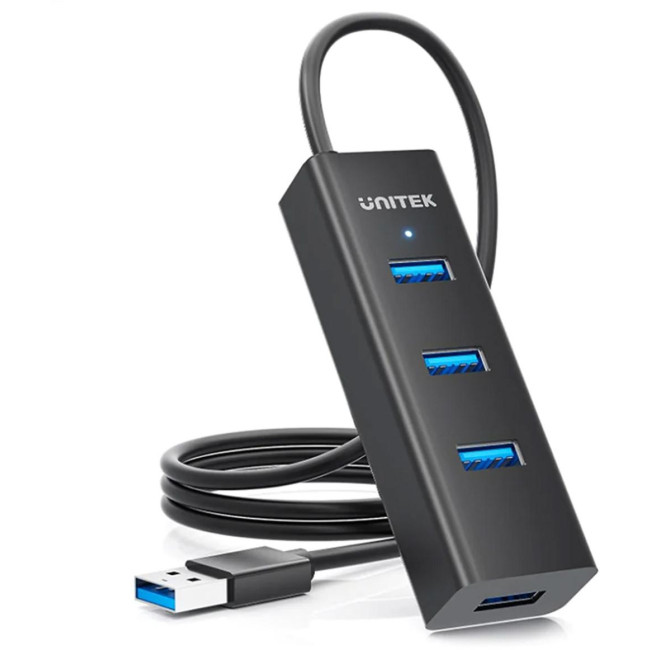 Unitek Aktywny hub USB-A 5Gbps, 4 porty USB-A